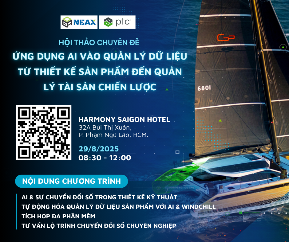 Hội Thảo AI Trong Sản Xuất: Ứng Dụng AI Vào Quản Lý Dữ Liệu Kỹ Thuật Từ Thiết Kế Sản Phẩm Đến Quản Lý Tài Sản Chiến Lược